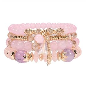 Bracelet Set(Pink)